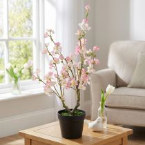 Artículo Almendro Planta Artificial Grande en Maceta Rosa Blanco 74cm