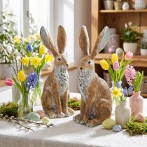 Artículo Figura decorativa de conejo para decorar el hogar en primavera, 32 cm, 2 piezas