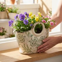 Artículo Bolsa de plantación de cerámica para sala de estar y balcón 21cm