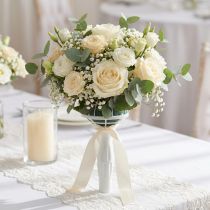 Artículo Porta ramo de novia floral espuma boda Ø8cm 18cm 6 piezas