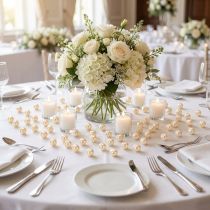 Artículo Cuentas decorativas Ø10mm champagne 115 piezas