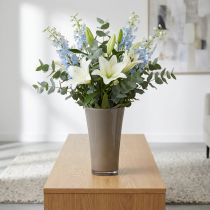 Artículo Jarrón "Fizzy" gris platino Ø28,5cm H45cm 1 ud