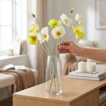 Artículo Decoración de amapola artificial para salones y oficinas, 95cm