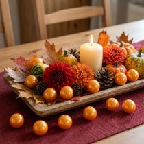 Artículo Cuentas decorativas Ø2cm naranja 12 piezas