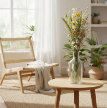 Artículo Ramo de flores secas, elegante ramo de flores secas para salón, 50 cm