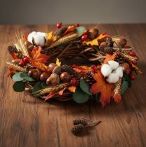 Artículo Piñas de aliso naturales, sueltas, para decoración, 3 cm, 300 g, color marrón natural.