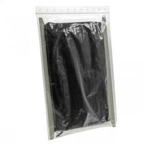 Artículo Cinta negra con flecos de 4 cm, ribete de cordón, flecos decorativos de lurex de 25 m