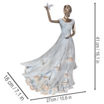 Artículo Figura Mujer Mariposa Escultura decorativa ingeniosamente diseñada para un diseño atemporal 41cm
