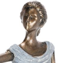 Artículo Figura de mujer pájaro. Escultura decorativa de diseño artístico para un estilo atemporal. 41 cm.
