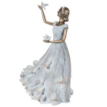 Artículo Figura de mujer pájaro. Escultura decorativa de diseño artístico para un estilo atemporal. 41 cm.