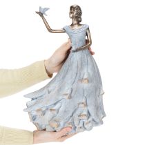Artículo Figura de mujer pájaro. Escultura decorativa de diseño artístico para un estilo atemporal. 41 cm.