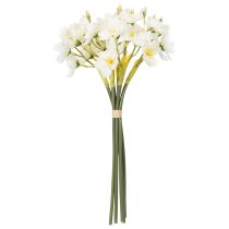 Artículo Rama de narciso para arreglos de boda de temporada, hermosa, 33 cm, 6 piezas