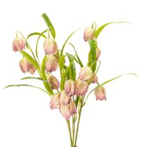 Artículo Flor de fritilaria artificial, delicada decoración para espacios habitables, 60 cm, 3 piezas