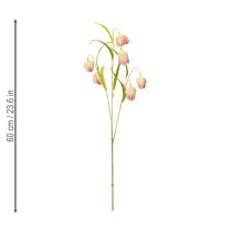 Artículo Flor de fritilaria artificial, delicada decoración para espacios habitables, 60 cm, 3 piezas