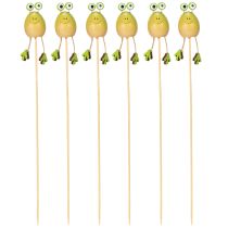 Artículo Estacas decorativas con forma de rana para macetas, ideales para decorar en primavera o verano, 34 cm, 6 unidades.