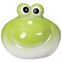 Artículo Figura decorativa de rana, linda figura de cerámica para decoración de mesa de salón, 18 cm