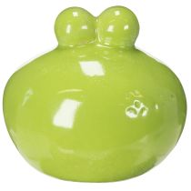Artículo Figura decorativa de rana, linda figura de cerámica para decoración de mesa de salón, 18 cm