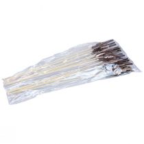 Artículo Decoración primaveral tapones florales decoración de pájaros de madera 8×6cm 12 piezas