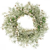 Corona primavera flores de cerezo corona de gypsophila artificial Ø50cm