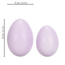 Artículo Huevos de ganso teñidos artísticamente, perfectos como decoraciones individuales de primavera, 9 cm, 10 piezas