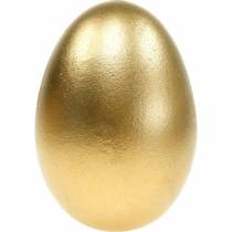 Artículo Huevos de ganso dorados soplados huevos decoración de Pascua 10 piezas