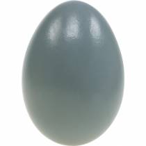 Artículo Huevos de gallina Huevos soplados grises Decoración de Pascua 12pcs