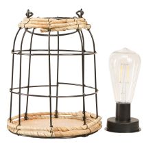 Artículo Farol de jardín Lámpara solar de jardín Metal Negro Ø17cm