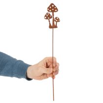 Artículo Estaca de jardín, acero envejecido, estaca decorativa para amanita muscaria, 10 cm, 6 piezas