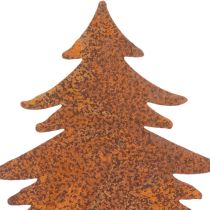 Artículo Estaca de jardín, acero envejecido, ciervo, estrella, abeto, 10/15 cm de alto, 3 piezas