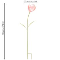 Artículo Tulipán decorativo para macizos de flores y bordes de jardín, 94 cm
