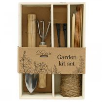 Juego de herramientas de jardín, equipamiento básico pequeños aparatos en caja 22×15×5,5cm 6 piezas