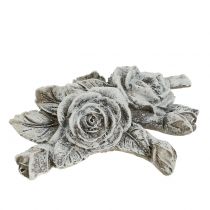 Artículo Rosa para decoración de tumbas poliresina 10cm x 8cm 6 piezas