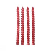 Artículo Velas retorcidas velas en espiral rosa Ø1,4cm H18cm 4ud