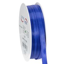 Artículo Cinta de regalo y decorativa, cinta de tafetán, 10 mm x 50 m, azul oscuro