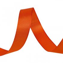 Artículo Cinta de regalo y decoración Cinta de seda naranja 25mm 50m