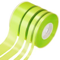 Artículo Cinta de regalo decorativa verde lima 50m varios tamaños