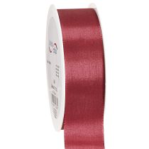 Artículo Cinta de regalo cinta decorativa tafetán burdeos 40mm 50m