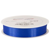 Artículo Cinta de regalo, cinta decorativa, cinta de tafetán, azul oscuro, 25 mm × 50 m