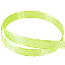 Artículo Cinta de regalo, cinta decorativa verde lima, cinta de raso, 8 mm, 50 m