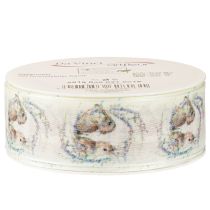 Artículo Cinta de regalo Cinta de Pascua Conejos 40mm 18m