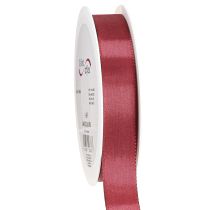 Artículo Cinta de regalo, cinta de tafetán, cinta decorativa, burdeos, 25 mm, 50 m