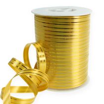 Cinta partida 2 tiras doradas sobre oro 10mm 250m
