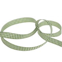 Artículo Cinta de regalo cuadros verde 15mm 20m