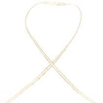 Cinta de regalo cinta de seda cinta trenzada oro blanco 3mm 100m