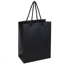 Artículo Bolsa de regalo bolsa de regalo negra 18×10×23cm 1 pieza