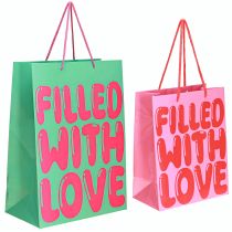 Artículo Bolsa de regalo con asas “Llena de Amor” H36/23cm set de 2
