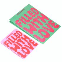 Artículo Bolsa de regalo con asas “Filled with Love” 36/23cm Juego de 2