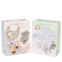 Artículo Bolsa de regalo para bebé niño - Ideal para regalos de nacimiento - 23 cm - 2 unidades