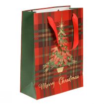Artículo Bolsas de regalo árbol de Navidad rojo verde 18x24cm 4uds