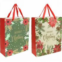 Bolsas de regalo Bolsa de regalo de Navidad Feliz Navidad 32x26cm 2pcs